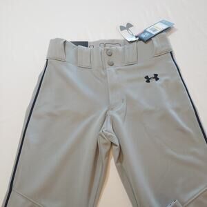 Under Armour Softball Baseball Pants Youth Size Medium YMD HeatGear‎ Grey NWT